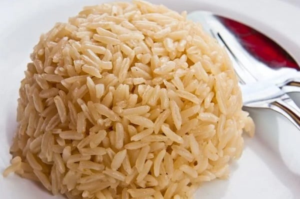 الأرز البني