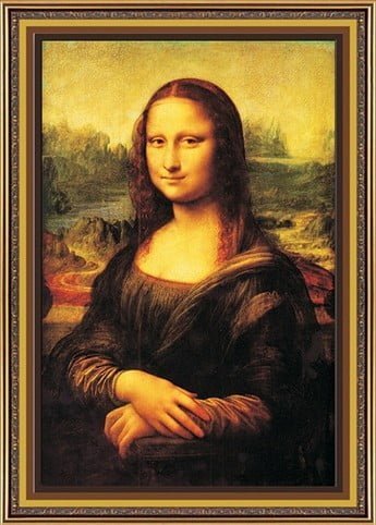 لوحة موناليزا الشهيرة