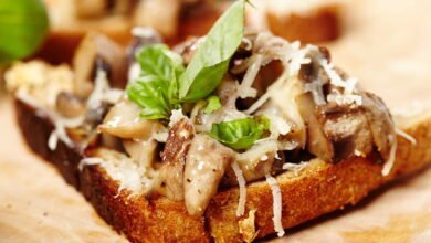 صورة طريقة تحضير توست الفطر