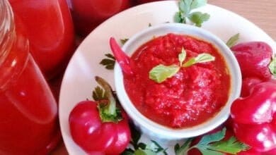 صورة دبس الفليفلة بالطريقة الشامية حشوة المكدوس