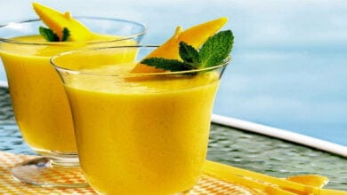 صورة عصير المانجو بالآيس كريم