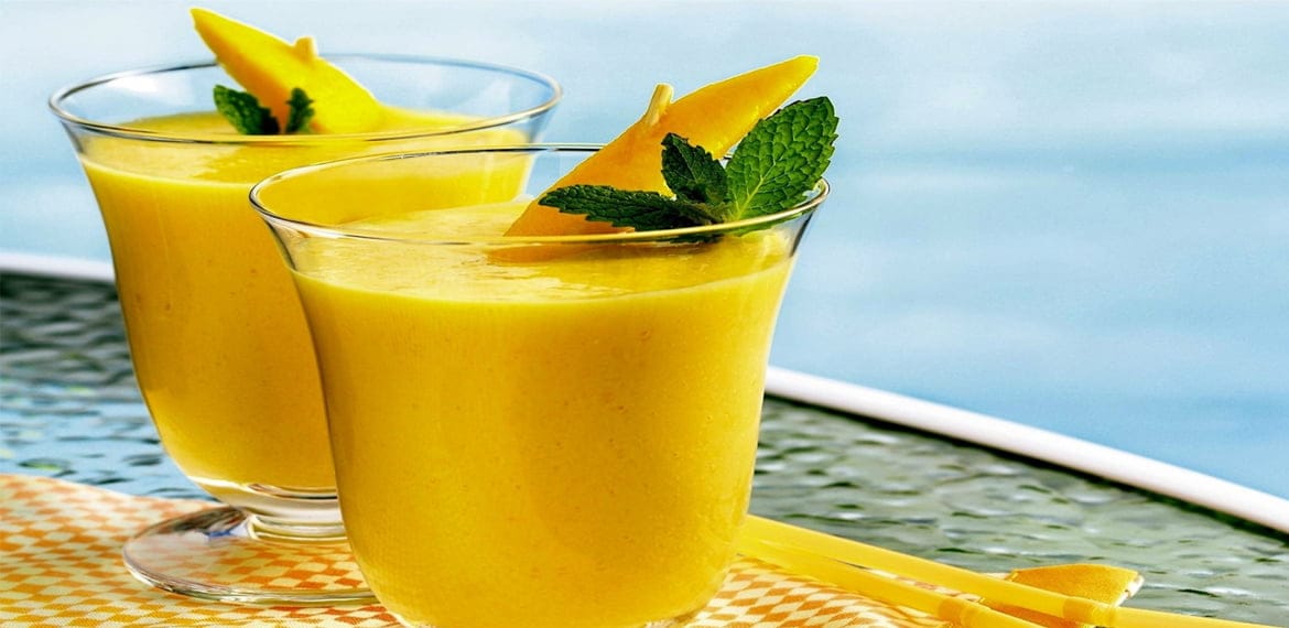 عصير المانجو بالآيس كريم