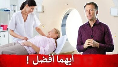 صورة الفرق بين التصوير المقطعي و التصوير بالرنين المغناطيسي