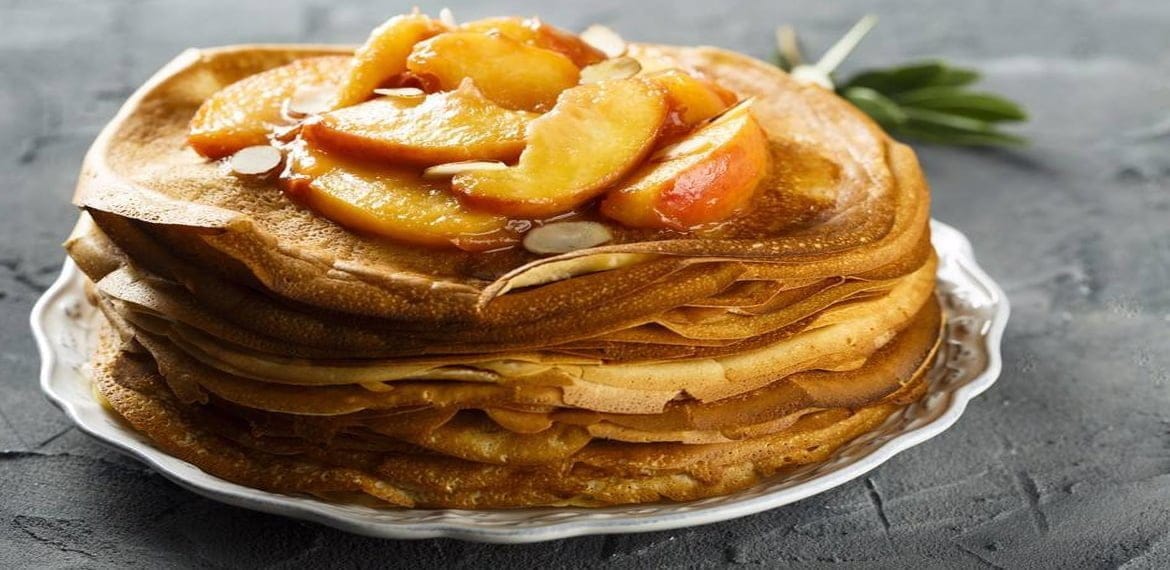 بان كيك بالتفاح والقرفة pan cake