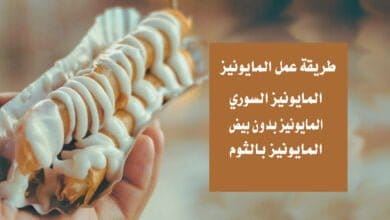 صورة طرق عمل المايونيز – السوري – بدون بيض – بالثوم 