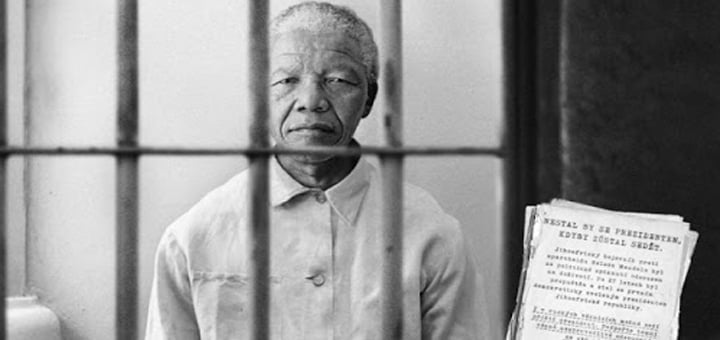 نيلسون مانديلا في السجن