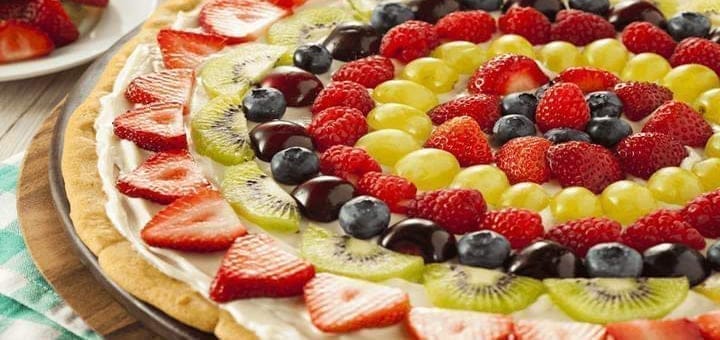 طريقة تحضير بيتزا الفواكه