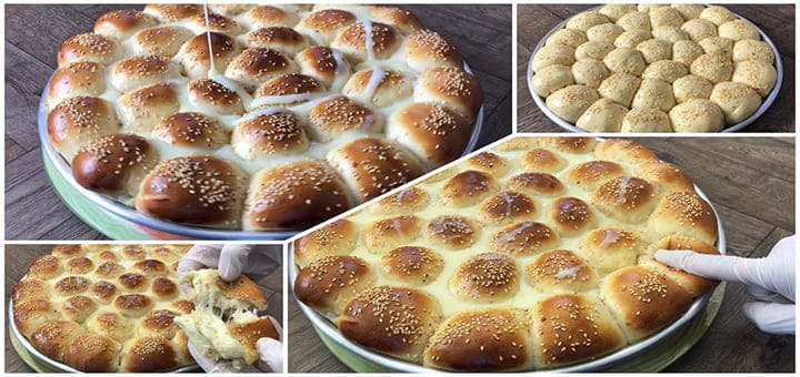 طريقة تحضير خلية النحل بحشوة الجبنة