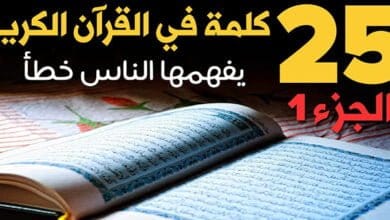 صورة معاني بعض كلمات القرآن الكريم