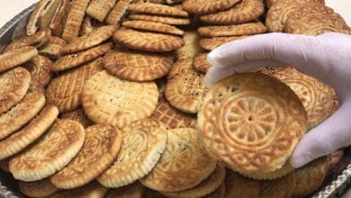 صورة أقراص العيد الحمصية بحشوة التمر