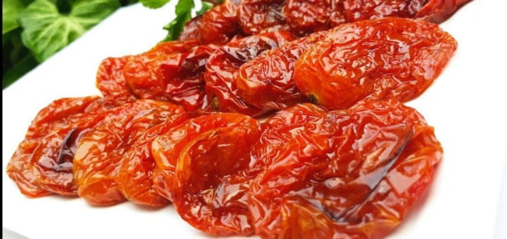 طريقة صنع البندورة المجففة