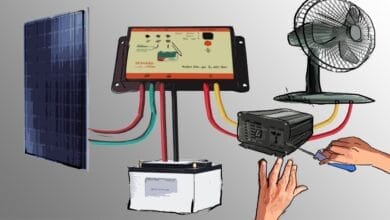 صورة الطاقة الشمسية ومكونات الخلايا الشمسية